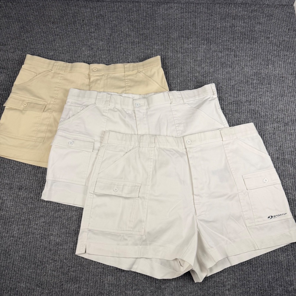 Sportif Original Cargo Short Mens 44 LOT of 3 Gorpcore Fishing Utility Boat